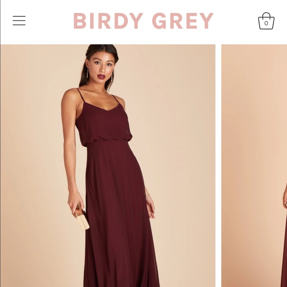 BIRDY GREY GWENNIE DRESS CHIFFON CABERNET XS | NEW WITH TAGS
